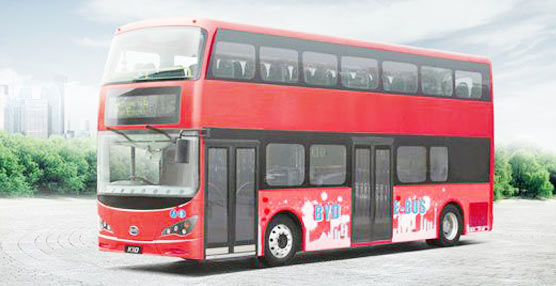 BYD suministra a Londres los primeros autobuses de dos pisos 100% el&eacute;ctricos del mundo