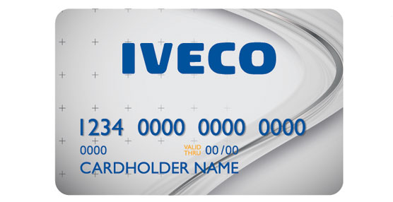 Tarjeta de crédito de Iveco Capital.