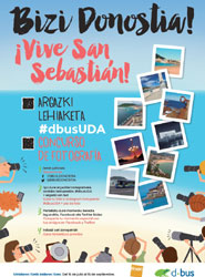 Dbus organiza un concurso de fotografía dirigido a todas las personas que se mueven en sus autobuses por San Sebastián