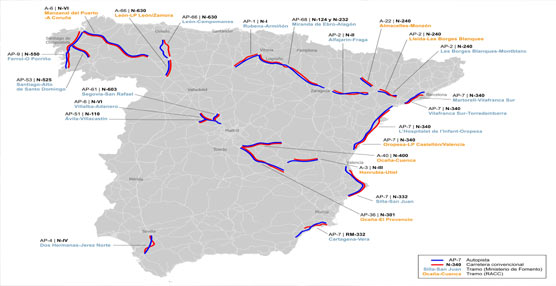 El RACC plantea desviar los camiones a autopistas y autovías en 24 tramos de la Red de Carreteras del Estado 