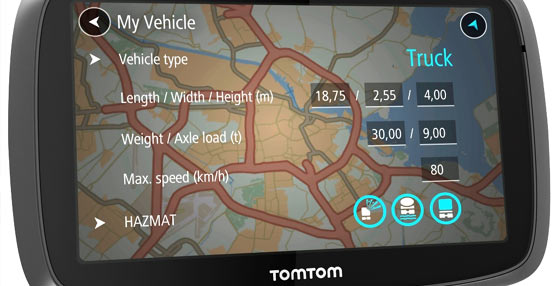 TomTom lanza el TRUCKER 5000 un sistema para sacar el m&aacute;ximo partido a los tiempos de conducci&oacute;n