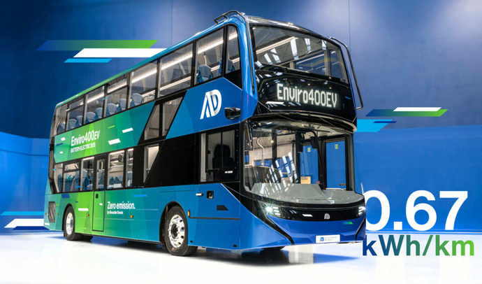 La nueva generación del Enviro400EV marca un nuevo estándar de consumo