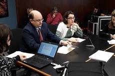 La presidenta de TMB, Mercedes Vidal, y el consejero delegado, Enric Cañas.