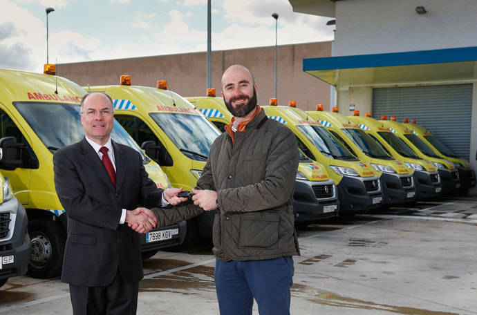 Fiat Professional entrega 150 Ducato para transporte sanitario en Madrid