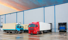 Imagen de camiones prestando servicio para Wtransnet