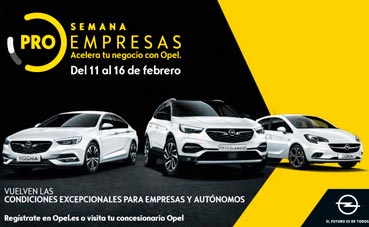 Semana Opel Pro Empresas con descuentos especiales