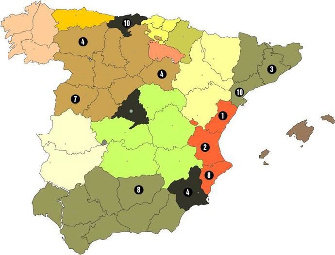 Las provincias más baratas para repostar no varían