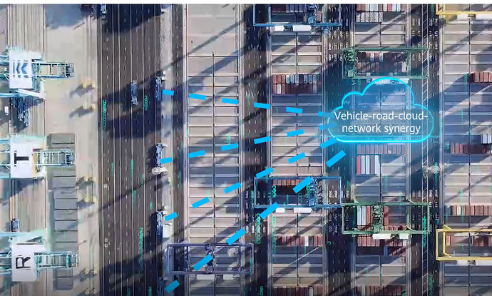 Conducción autónoma 5G+4L para impulsar puertos inteligentes