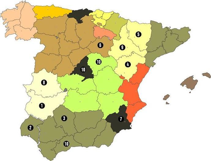 Se repiten los múltiples cambios en las provincias