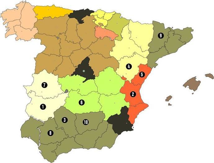 La cota ha cambiado: solo 10 provincias por debajo de 1,4 euros