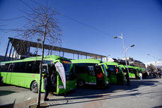 Autobuses del Consorcio Regional de Transportes de Madrid.