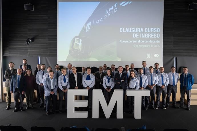 EMT Madrid refuerza su plantilla con 19 nuevos conductores que comienzan a prestar servicio mañana