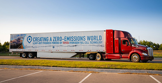 Paccar muestra sus camiones eléctricos y de pila de hidrógeno en el CES 2019