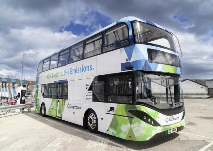 El autobús eléctrico BYD ADL número 1000 se incorpora a Stagecoach