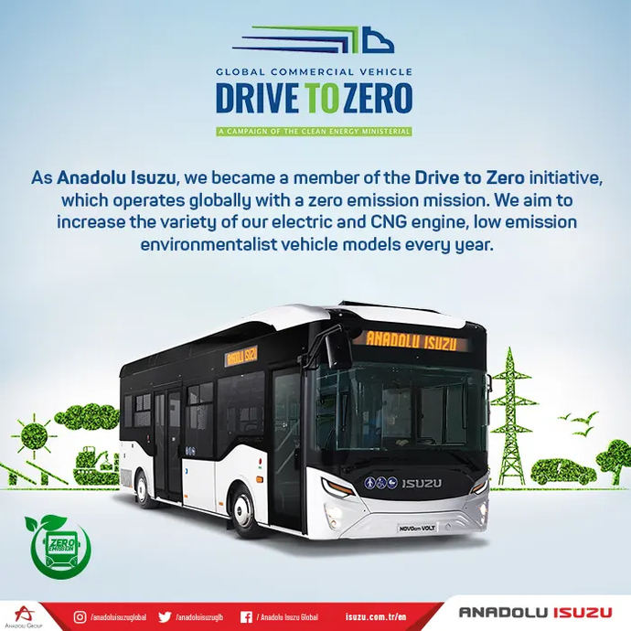 Isuzu se suma a la iniciativa 'Drive to Zero'