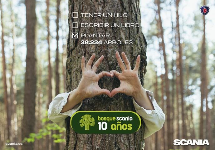'Un Scania, un árbol', el bosque de Scania cumple diez años