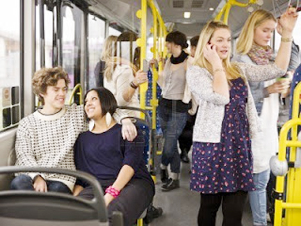 Viajar en transporte p&#250;blico, bueno para la salud