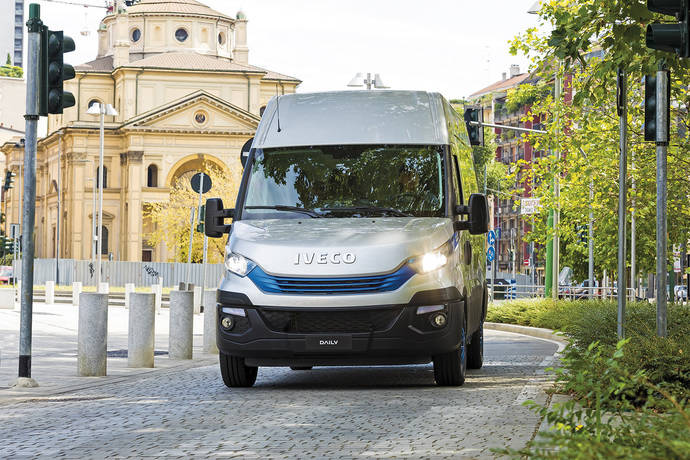 Una Iveco Daily Hi-Matic de gas natural.