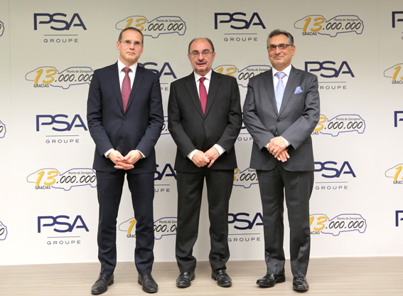 Fábrica de PSA en Zaragoza alcanza 13 millones de unidades fabricadas