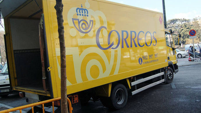 Un camión de Correos.