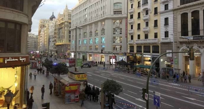 Imagen de la Gran Vía madrileña.