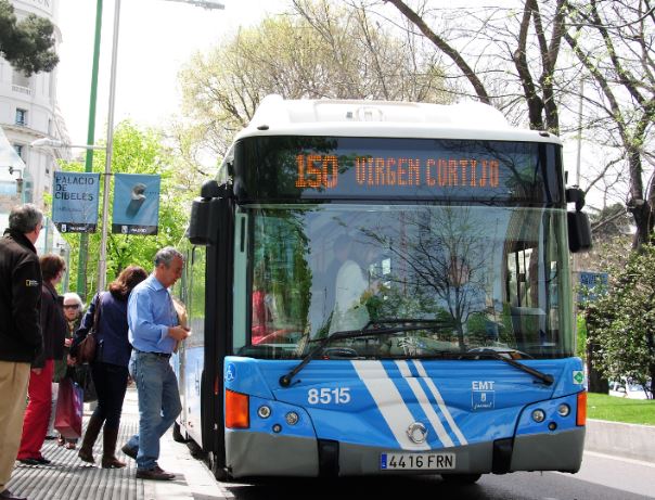 Un autobús de la EMT de Madrid.