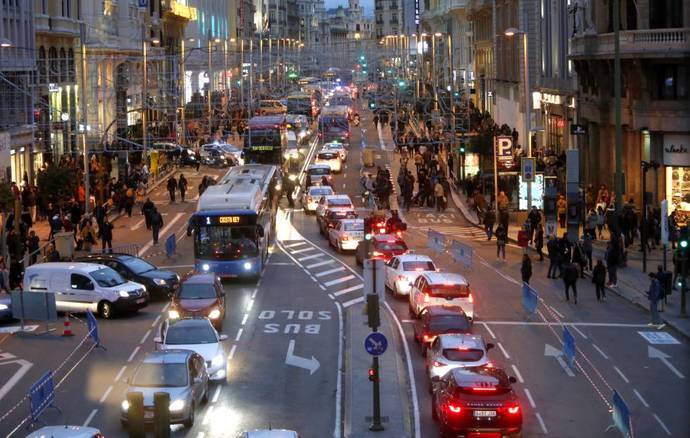 La Gran Vía madrileña.