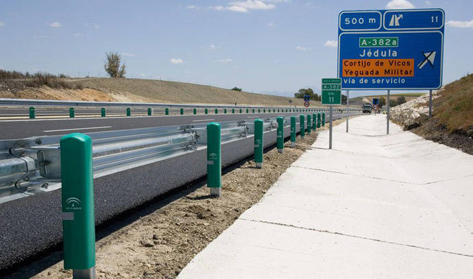 Una carretera andaluza.