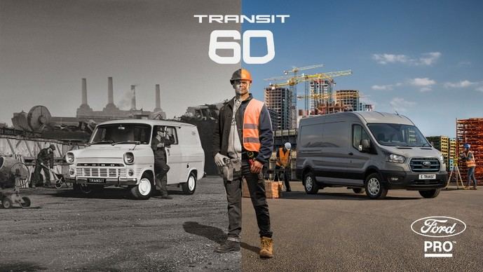 Ford Transit cumple 60 años como el aliado imprescindible