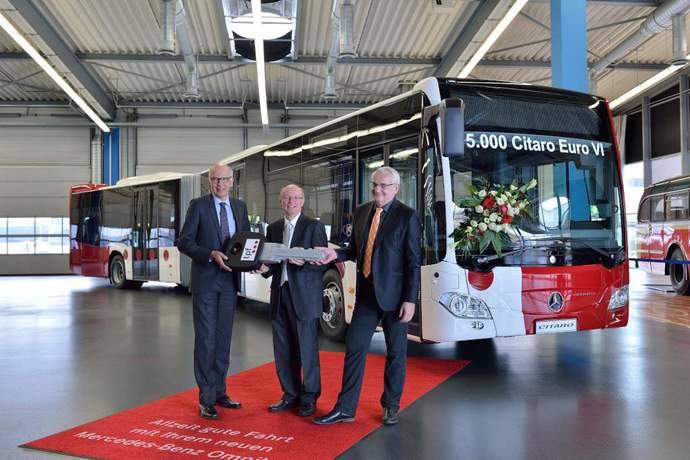 Entregada la unidad 5.000 del Mercedes-Benz Citaro Euro VI