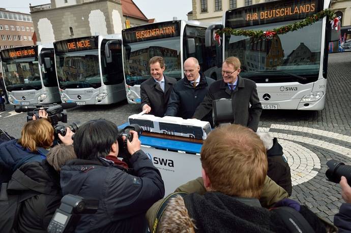 Doce Mercedes-Benz con propulsión a gas natural para Stadtwerke