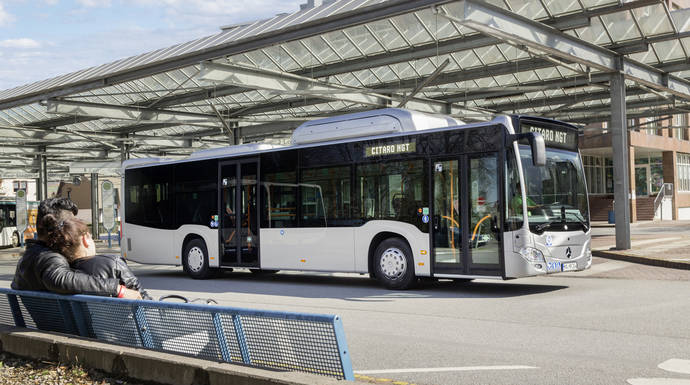 Un autobús Citaro de Mercedes Benz.