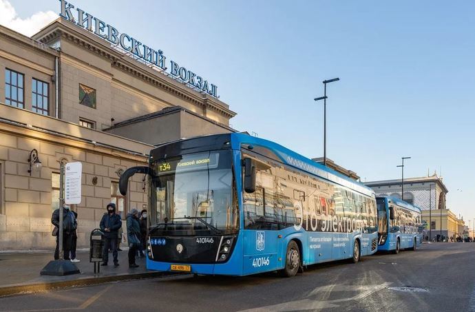 Los buses eléctricos, a pleno rendimiento en Moscú