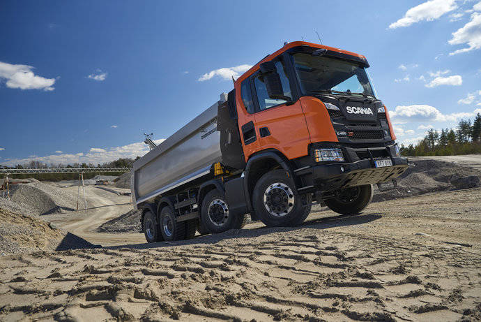 Uno de los nuevos camiones de Scania.