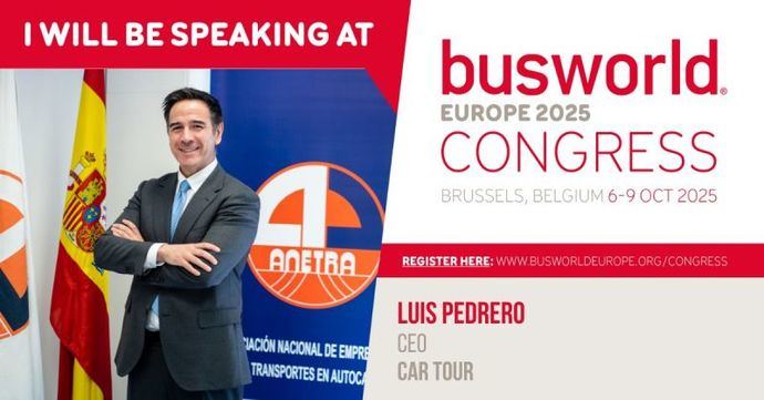 Luis A. Pedrero (Anetra) participará en un coloquio en Busworld 2025