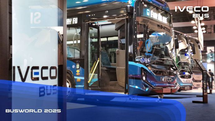 Doble estreno mundial de Iveco: eDaily Low Entry y G-Way en Busworld 2025