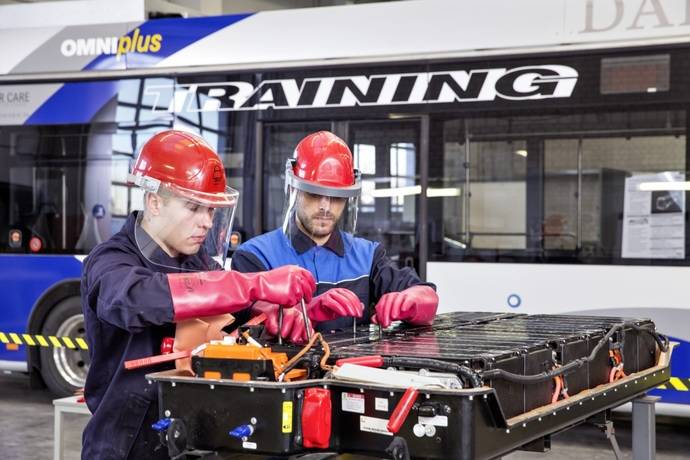 Taller de entrenamiento de Mercedes-Benz.