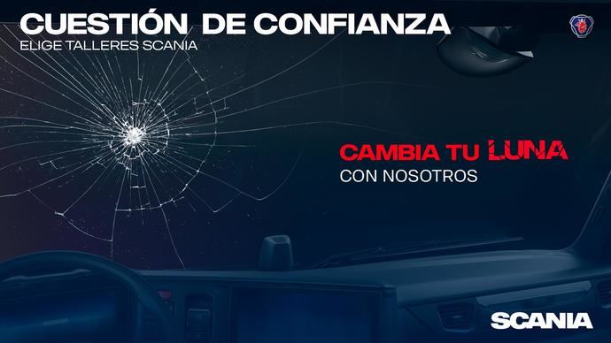 Scania lanza una nueva campaña para el cambio de lunas de camiones