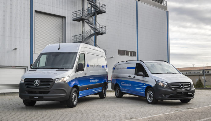 Las furgonetas eléctricas Mercedes-Benz, protagonistas en los segmentos medio y grande