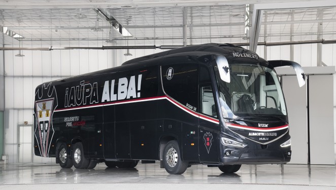 El Albacete estrena autocar en su retorno a Segunda