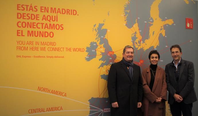 El Hub internacional de DHL Express en Barajas recibe a Isabel Pardo de Vera