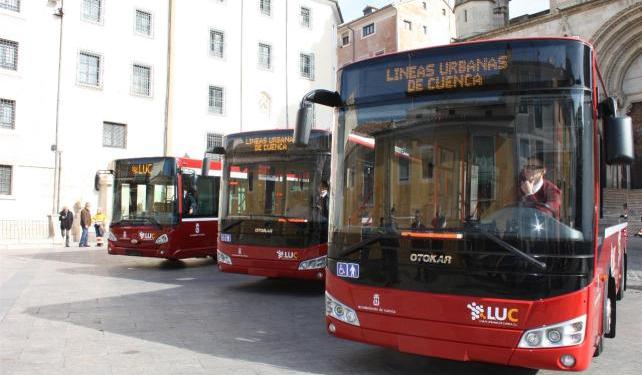 Modificaciones en las líneas 1 y 2 de los autobuses urbanos de Cuenca el pasado fin de semana