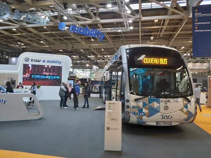 Irizar presenta sus soluciones en la European Mobility de París