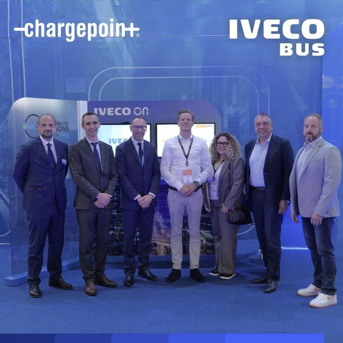 Iveco Bus y ChargePoint ofrecerán un sistema de gestión de flotas
