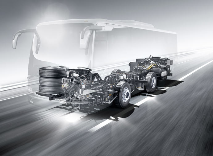 Mercedes-Benz actualiza el chasis del OC 500 para motores Euro VI