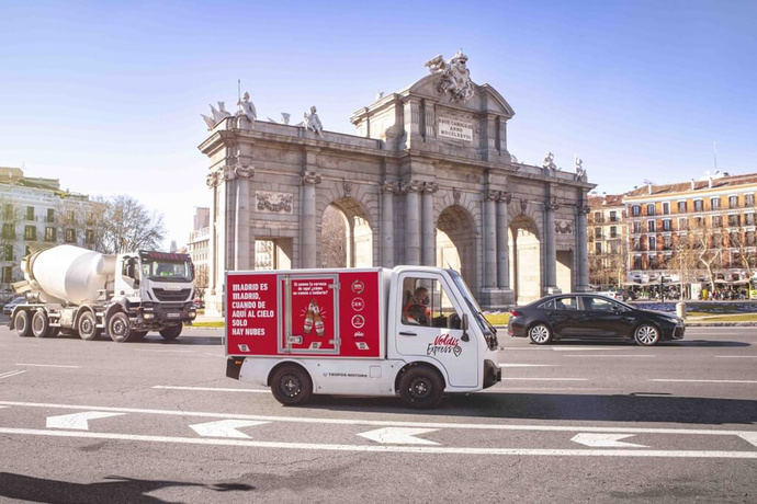 Distribución ecológica de cerveza en el centro de Madrid