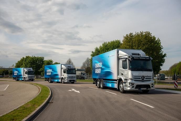 Comienza la gira de venta de la Mercedes eActros por cinco países europeos