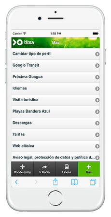 Gran aceptación de la app de Titsa tras su primer mes