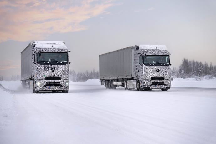 El eActros 600 de Mercedes completa con éxito sus pruebas en Finlandia
