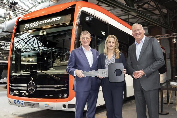 El autobús Citaro celebra un hito histórico con 70.000 unidades producidas